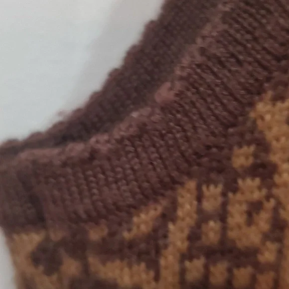 County Clothing Vintage Long Brown Vest Size Large - Picture 10 of 10